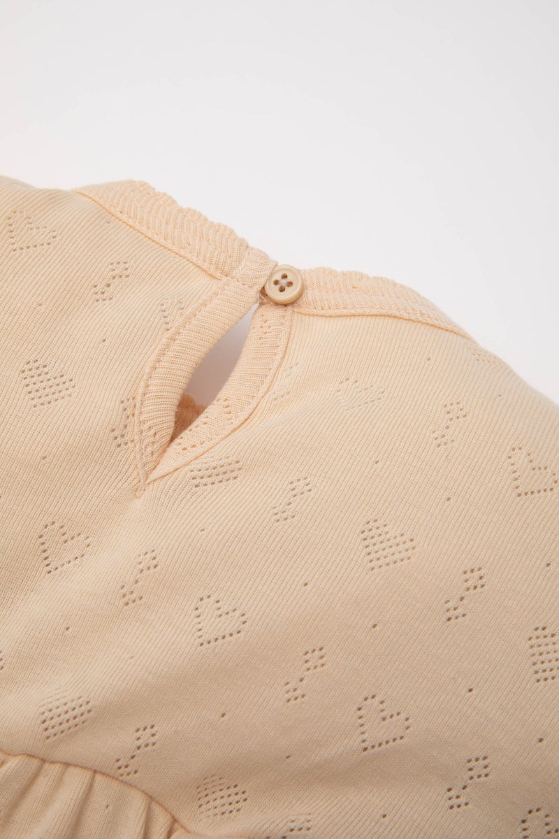 DeFacto Beige BabyGirl Baby Girl 2 Piece Pajama Set Casual - Image 5